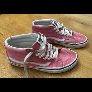 Vans pink hightops